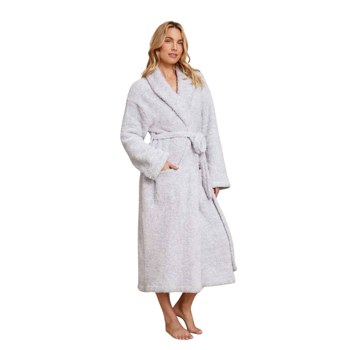 CozyChic Adult Robe - Ocean/White