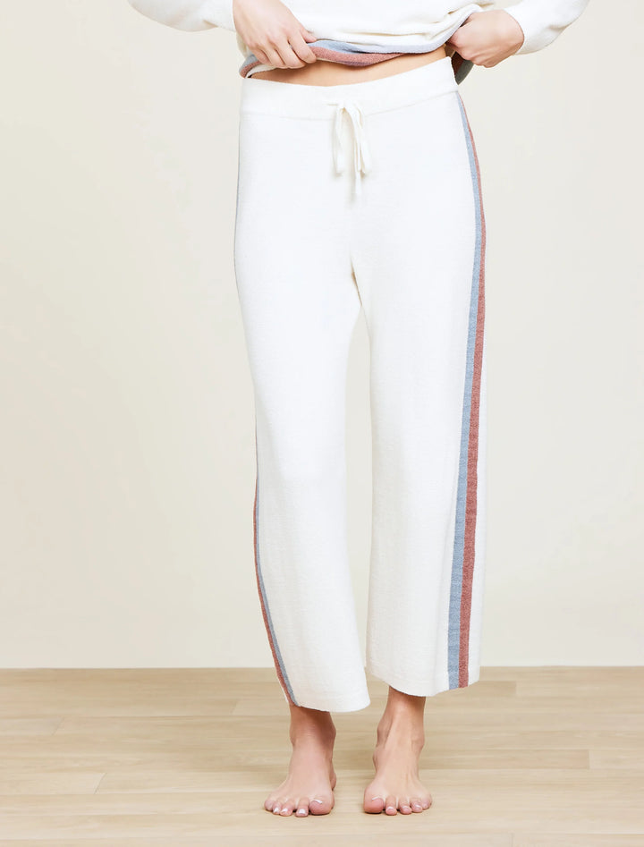 Multi Stripe Wide Leg Pant - CREAM MULTI -