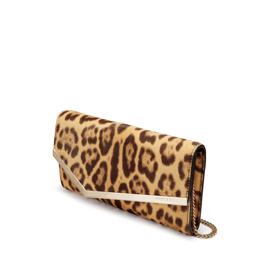 Emmie Leopard Print Pony Clutch