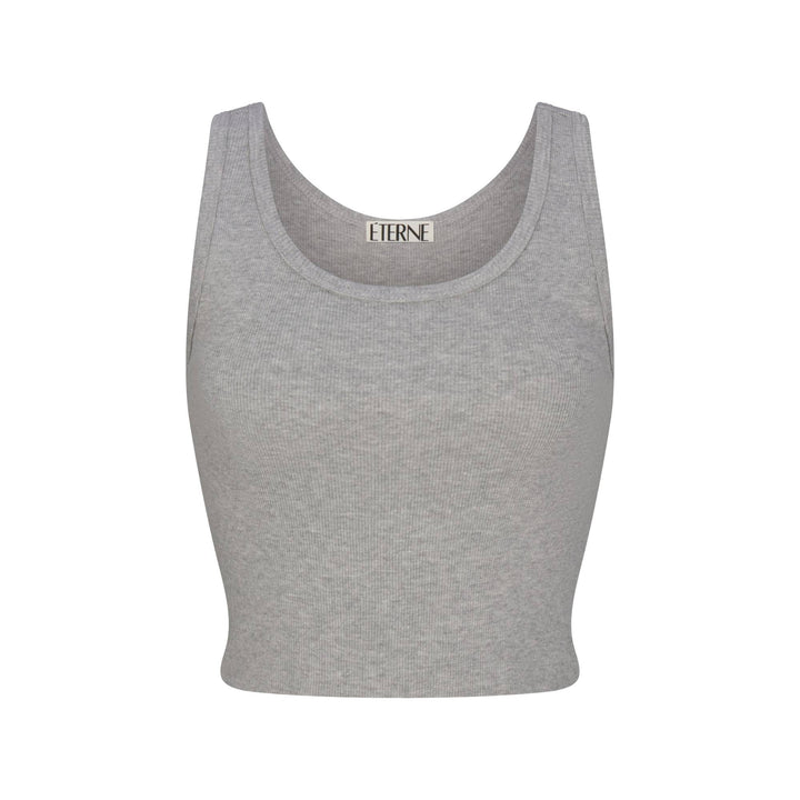 Cropped Scoop Neck Tank