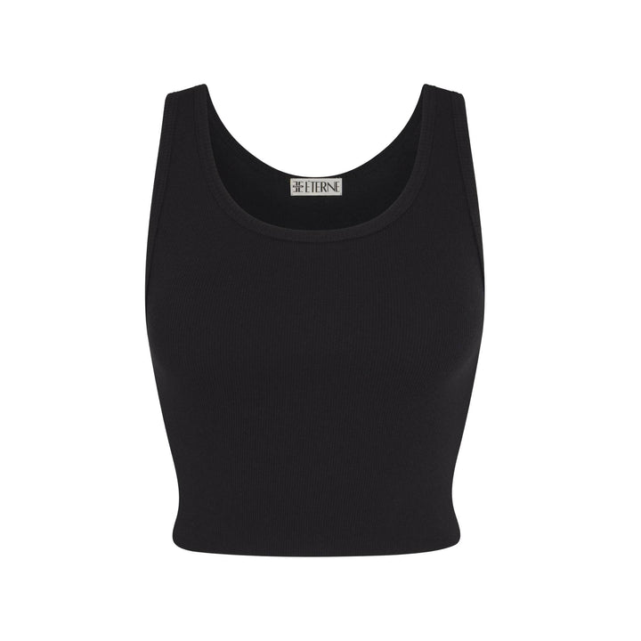 Cropped Scoop Neck Tank