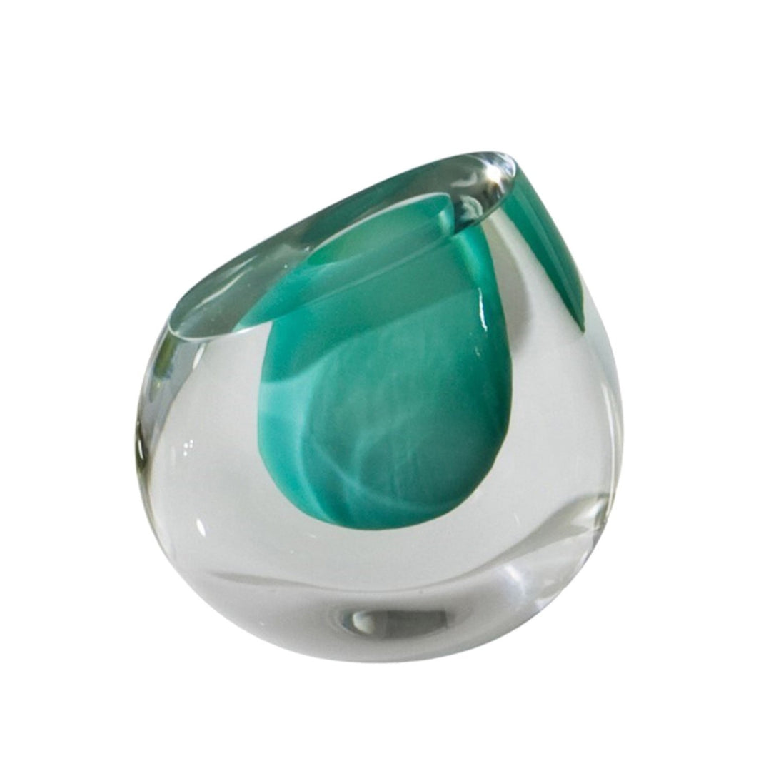 Global Views Color Drop Vase in Aqua