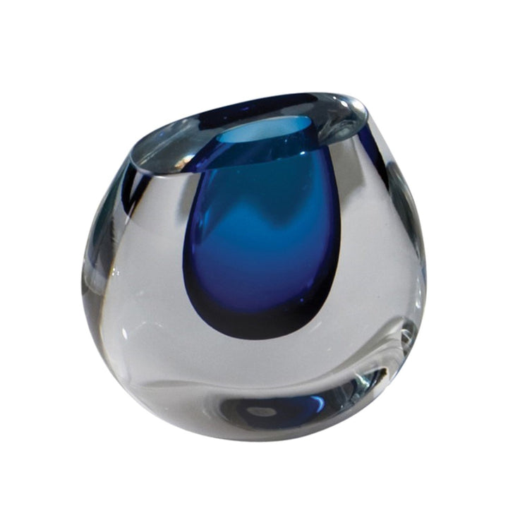 Global Views Color Drop Vase in Blueberry