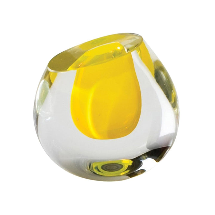 Global Views Color Drop Vase in Lemon