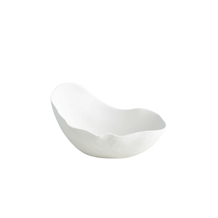 Global Views Horn Bowl Matte White Small