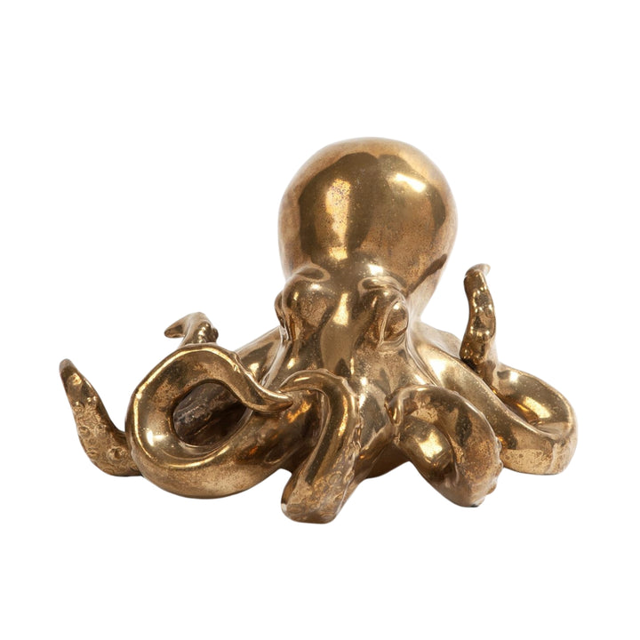 Global Views Octopus in Matte Gold
