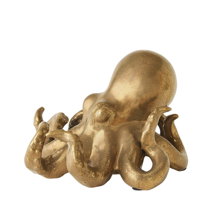 Global Views Octopus in Matte Gold