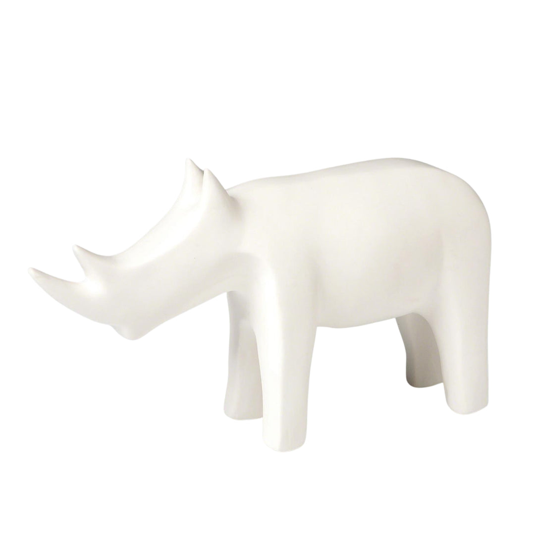 Global Views Rhino Matte White