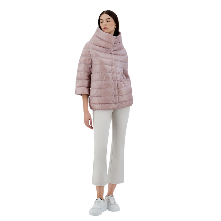 Herno Aminta Nylon 3/4 Sleeve Coat - ROSE PINK