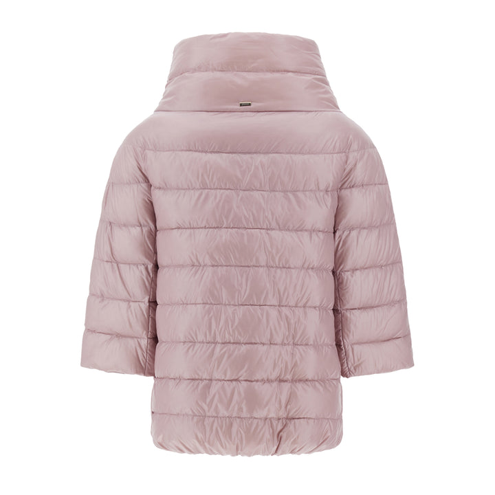 Herno Aminta Nylon 3/4 Sleeve Coat - ROSE PINK