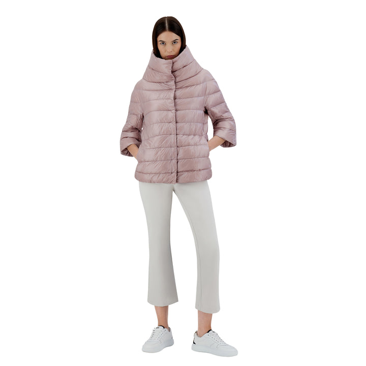 Herno Aminta Nylon 3/4 Sleeve Coat - ROSE PINK