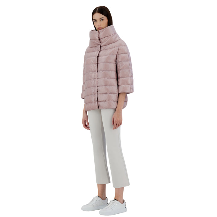 Herno Aminta Nylon 3/4 Sleeve Coat - ROSE PINK