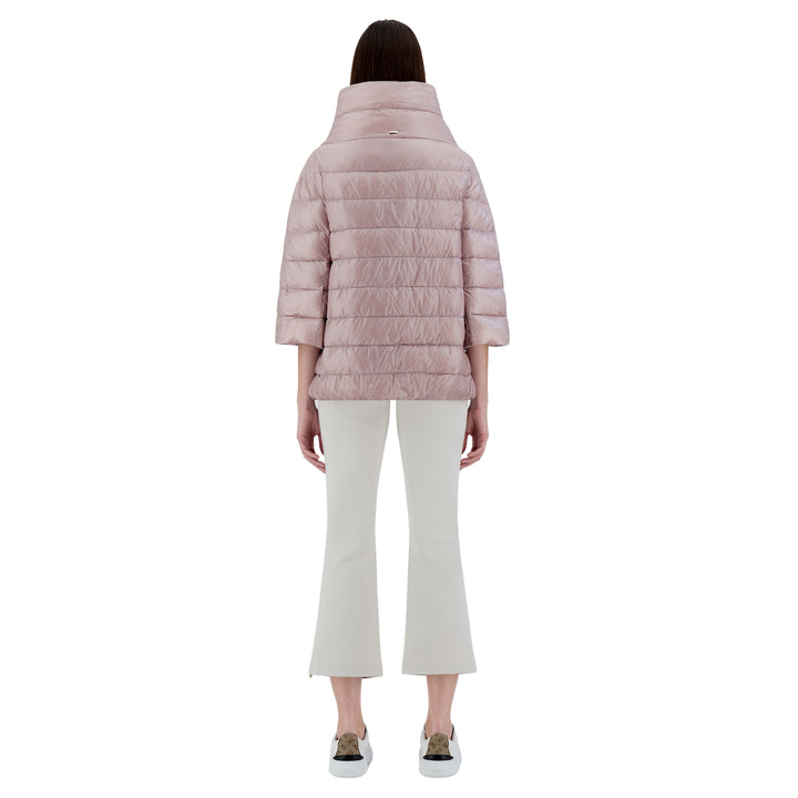 Herno Aminta Nylon 3/4 Sleeve Coat - ROSE PINK