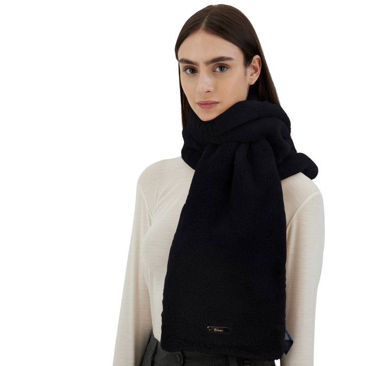 Herno Faux Fur Scarf 9300 in black