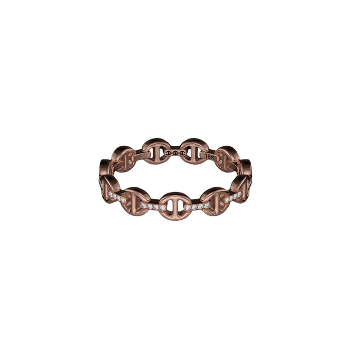 Micro Dame II Diamond Rose Gold Ring - Size 6