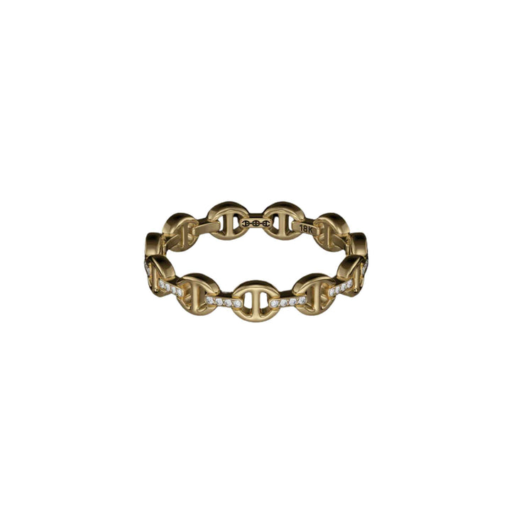 Micro Dame II Diamond Yellow Gold Ring - Size 6