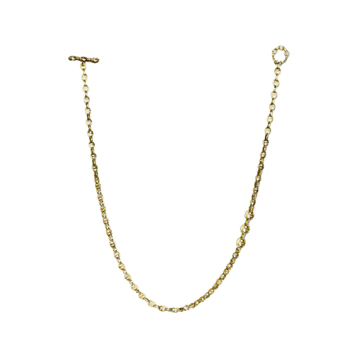 Open-Link Yellow Gold 18" Necklace