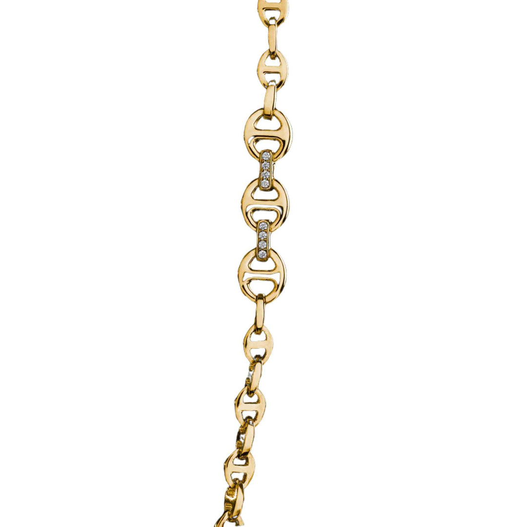 Open-Link Yellow Gold 18" Necklace