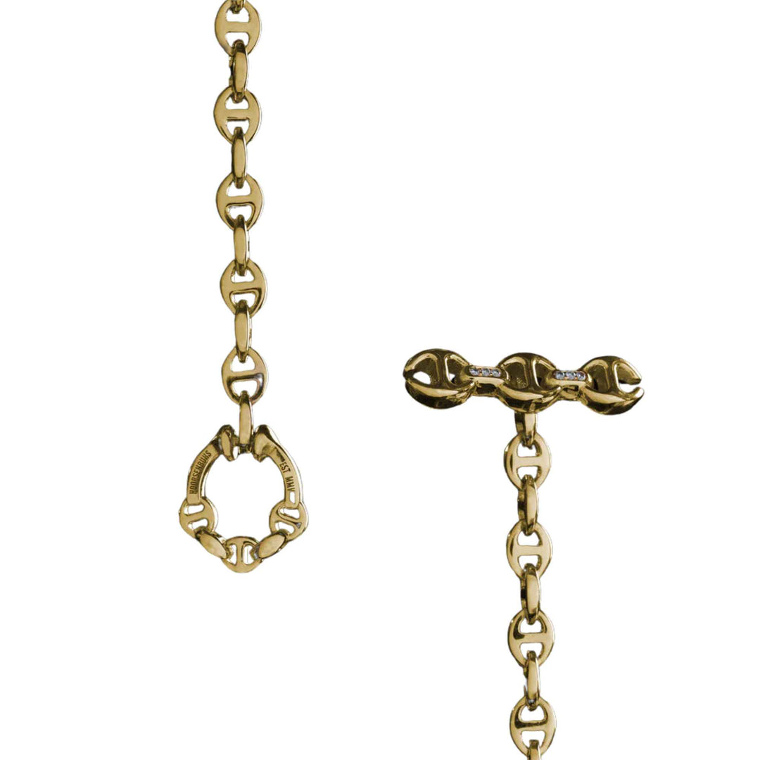 Open-Link Yellow Gold 18" Necklace