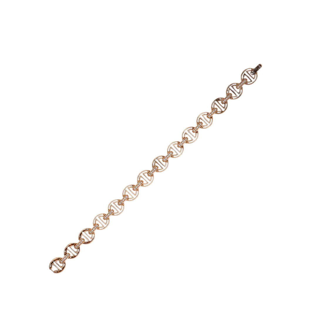 Small Link MMV Rose Gold Bracelet