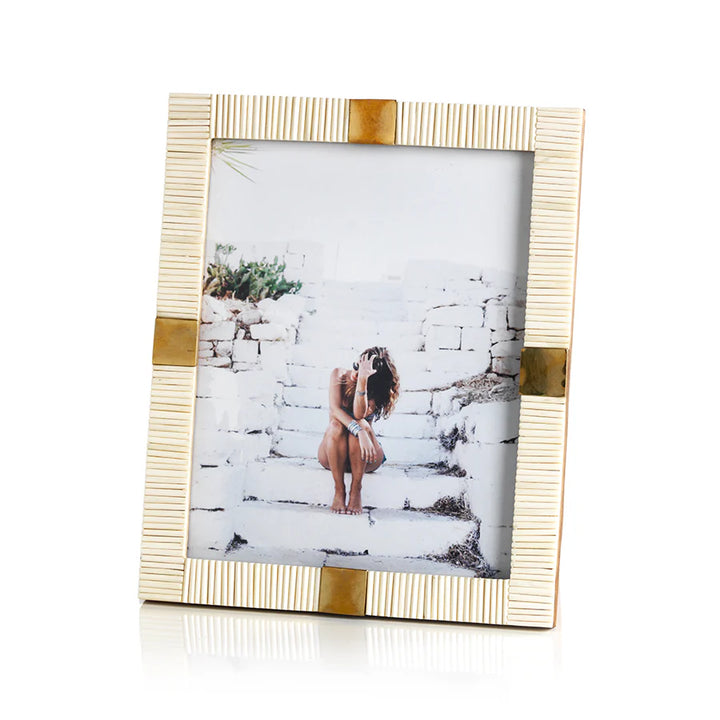 Maha Bone with Brass Trim Photo Frame - 8x10