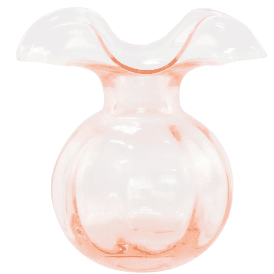 Hibiscus Glass Bud Vase