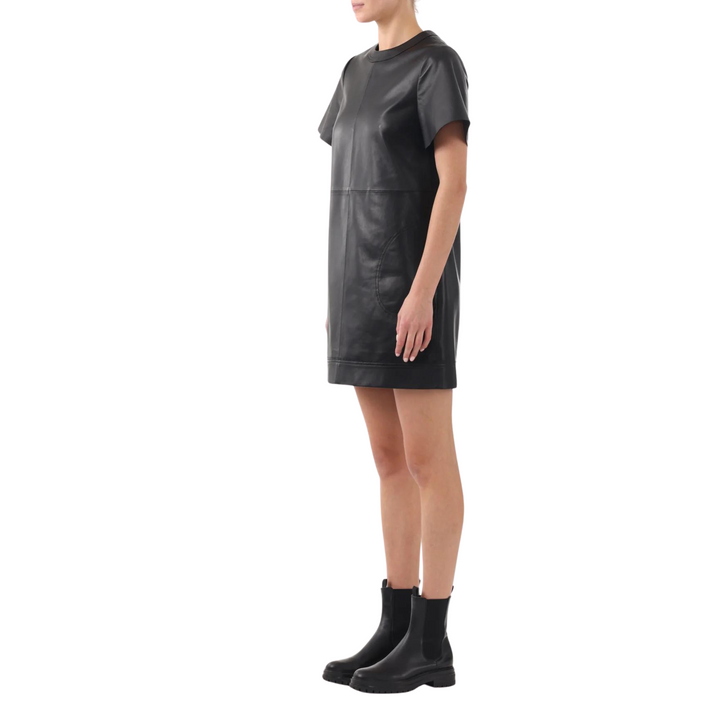 Leather Shift Dress