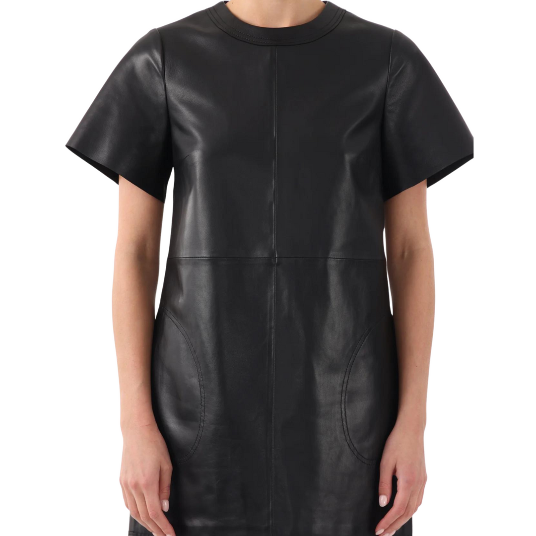 Leather Shift Dress