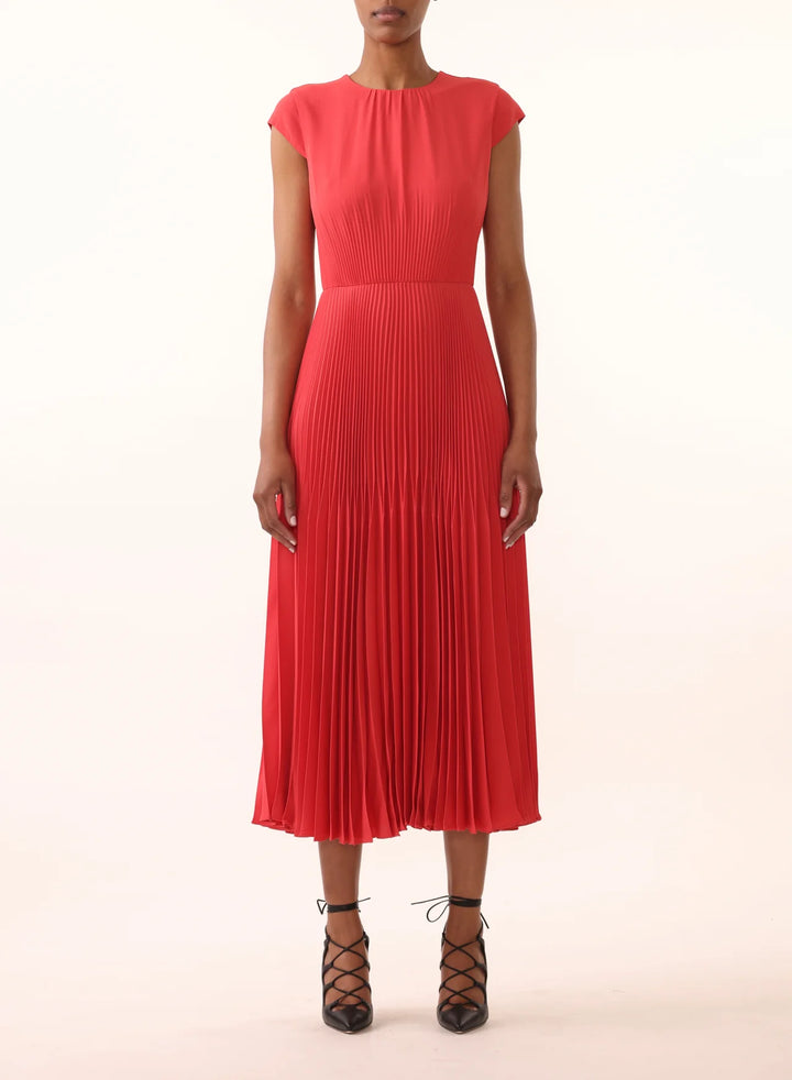 Soft Crepe Pleated Dress