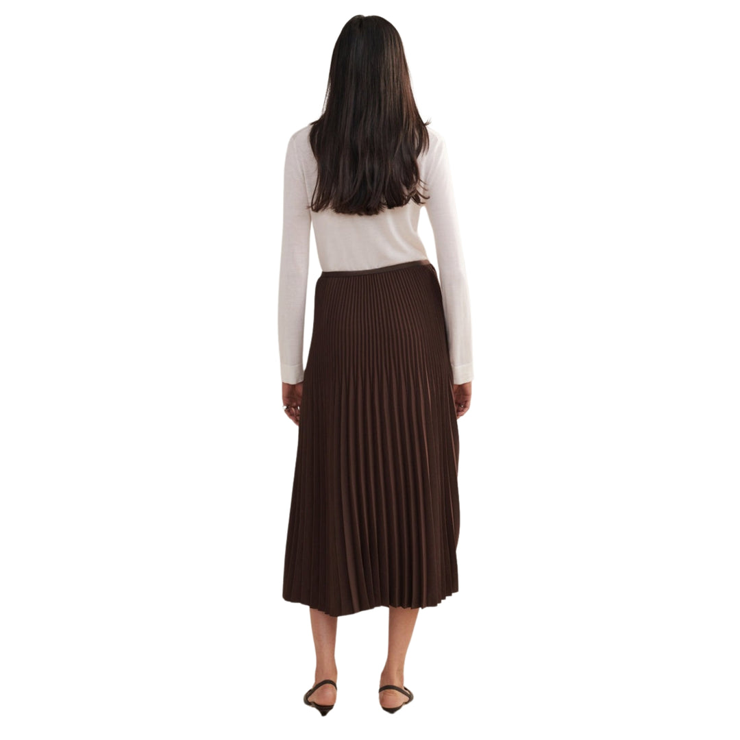 Jenni Kayne Pleated Skirt in Chocolate