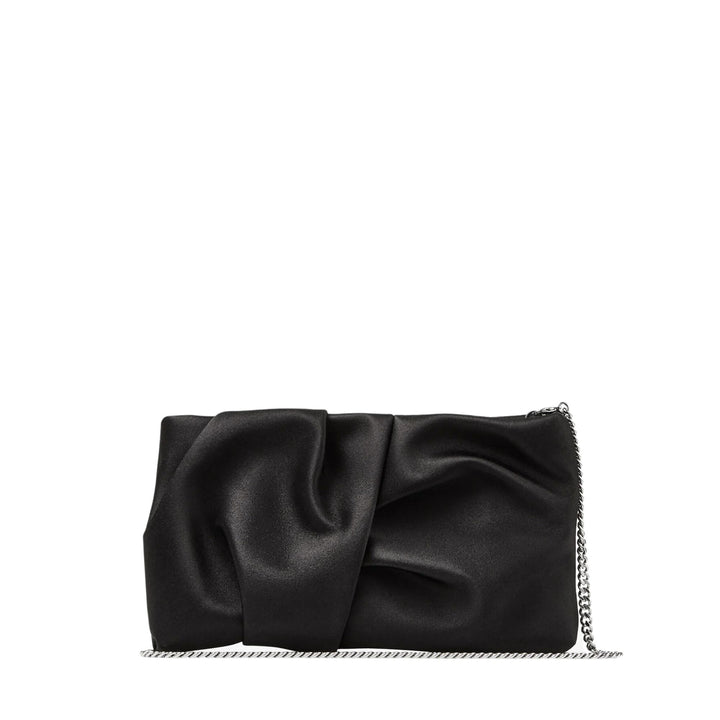 Bonny Satin Clutch - Black