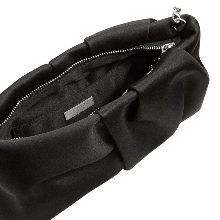 Bonny Satin Clutch - Black