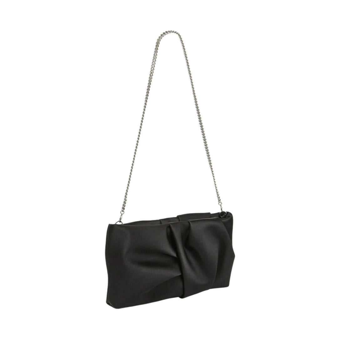 Bonny Satin Clutch - Black