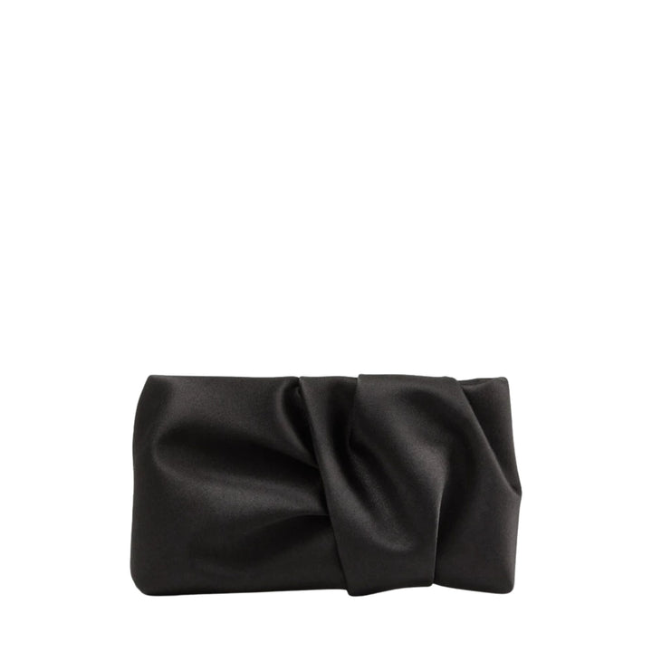 Bonny Satin Clutch - Black