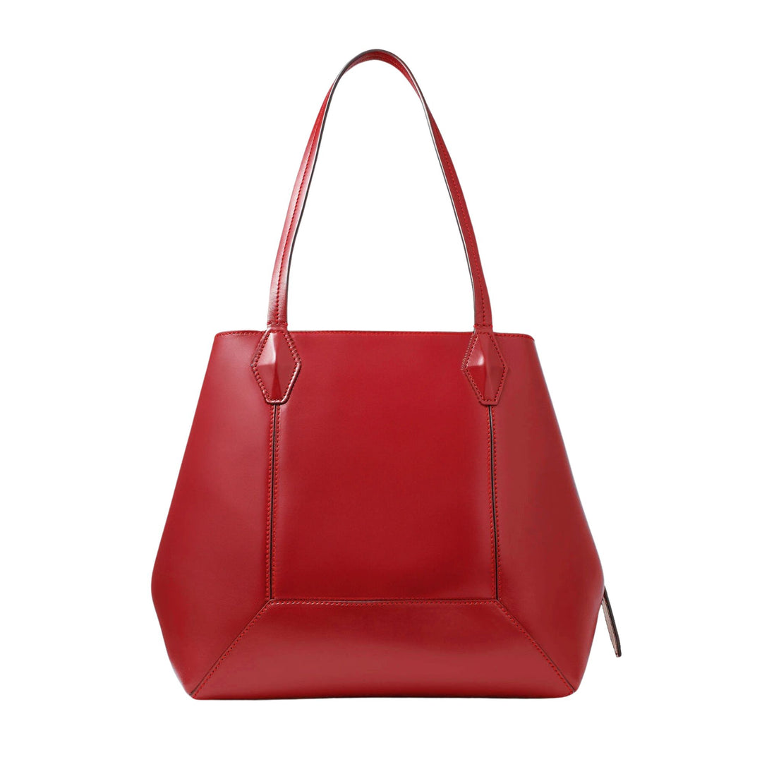 Diamond Shiny Leather Tote