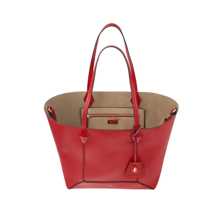 Diamond Shiny Leather Tote