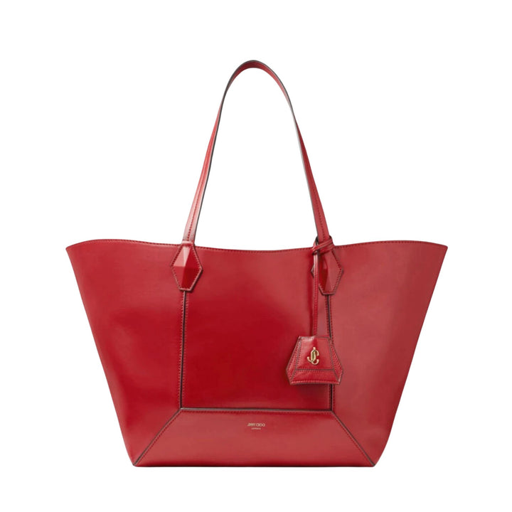 Diamond Shiny Leather Tote