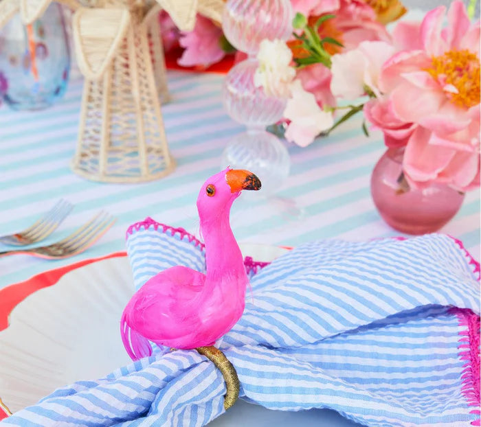 Flamingo Napkin Ring in Pink & Orange