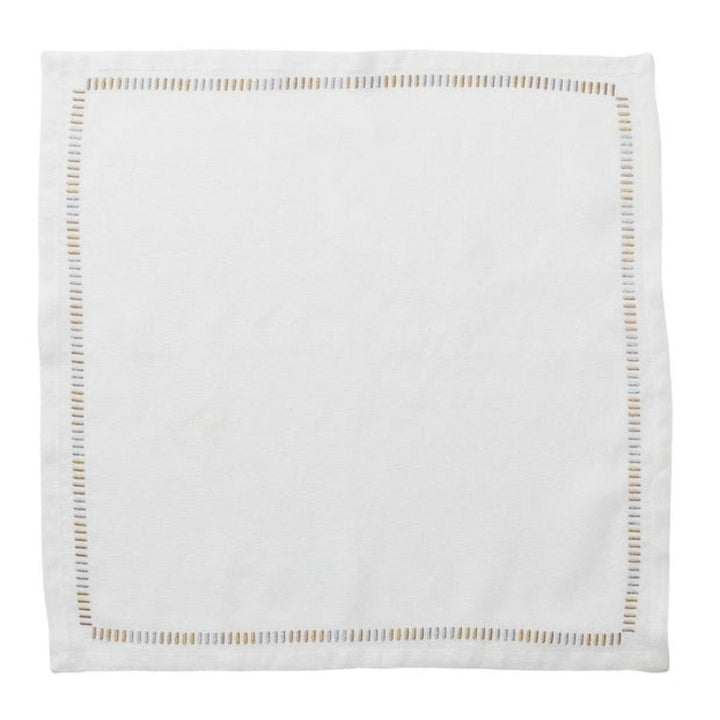 Harmonie Napkin White_Red_Gold in Kim Seybert