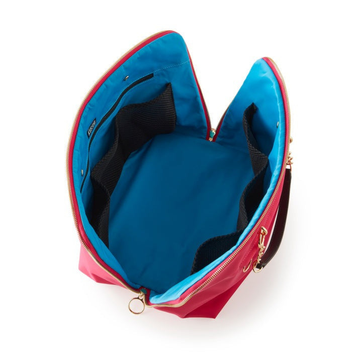 kusshi Everyday Cosmetic Bag Pink/Teal