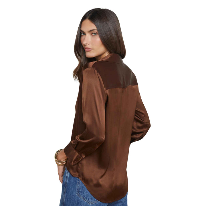 Dani 3/4 Sleeve Silk Blouse