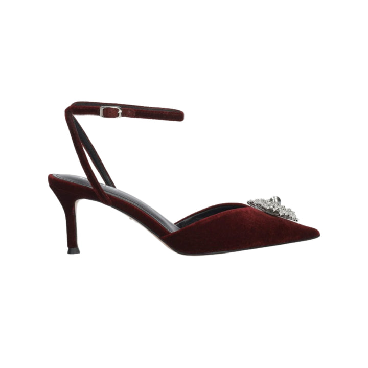 Lola Cruz Perla Pump in Vino