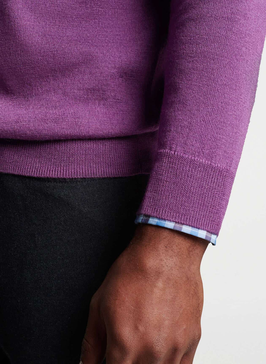 This Autumn Crest sweater highlights a signature seasonal blend of Merino wool and lyocell. Incredibly soft and breathable, this unique composition is designed to maintain its shape after each wear. Offered in a variety of colors for your weekday and weekend wardrobe.