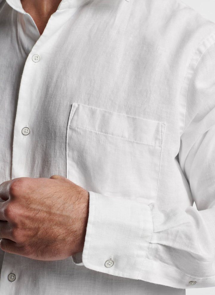 Coastal Garment Dyed Linen Sport Shirt