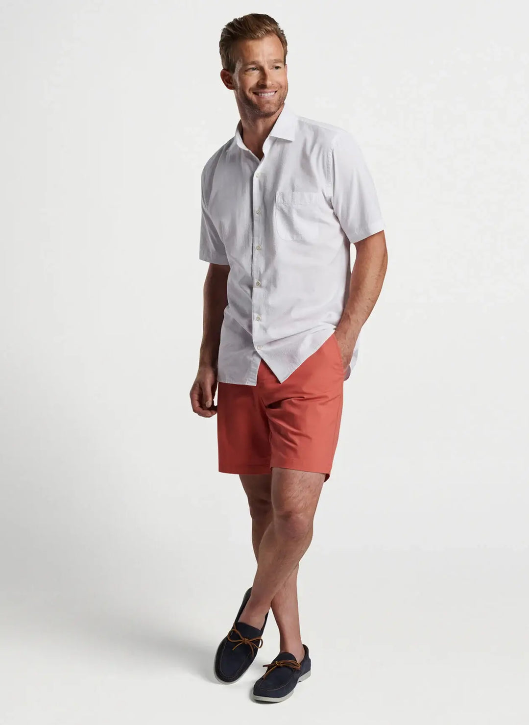 Seaward Seersucker Cotton Sport Shirt