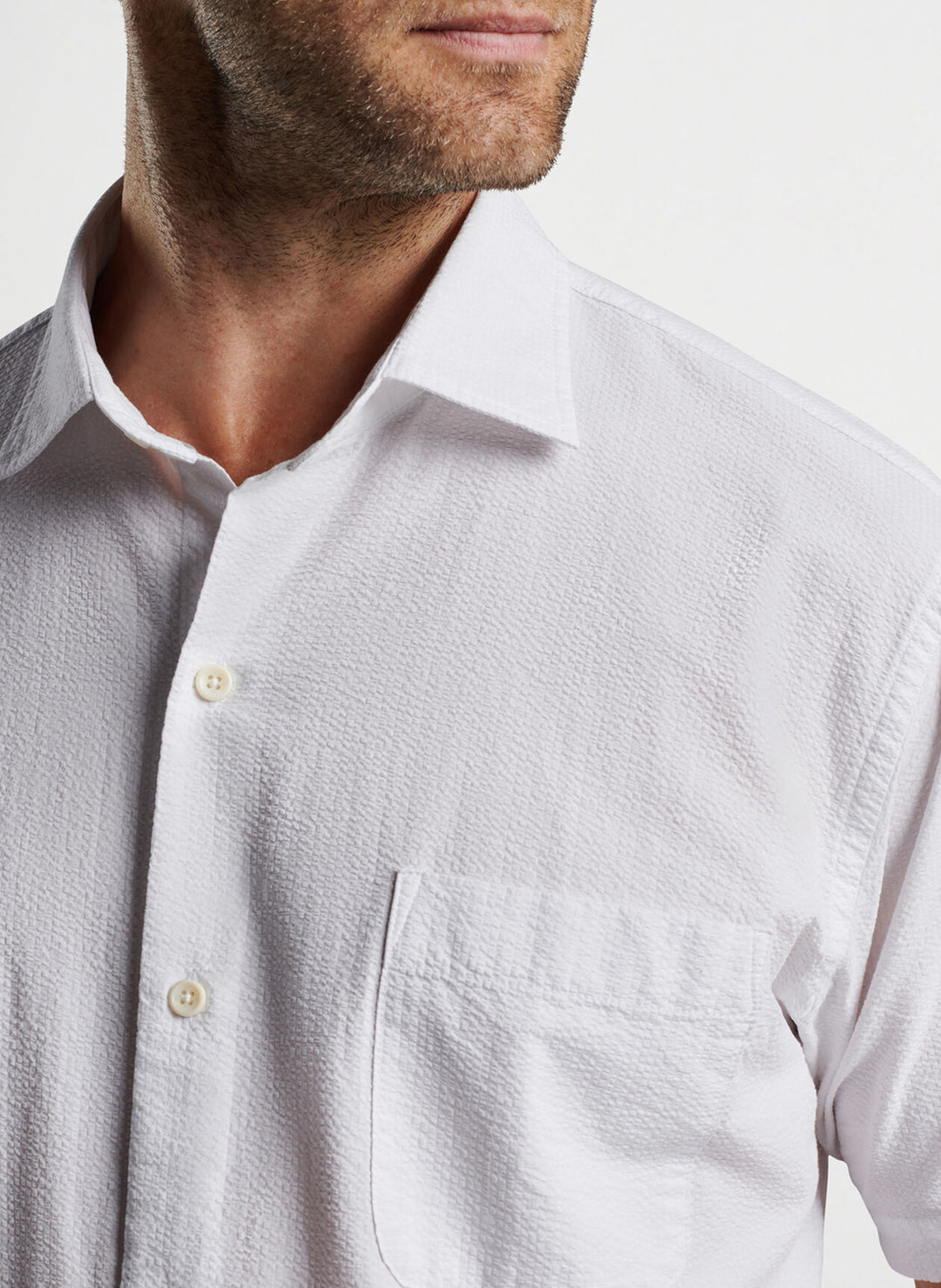 Seaward Seersucker Cotton Sport Shirt