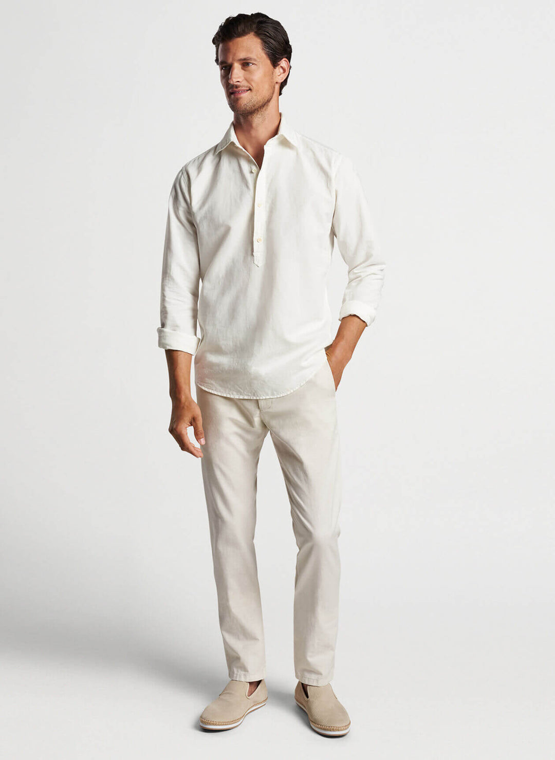 Teo Cotton Linen Blend Sport Shirt