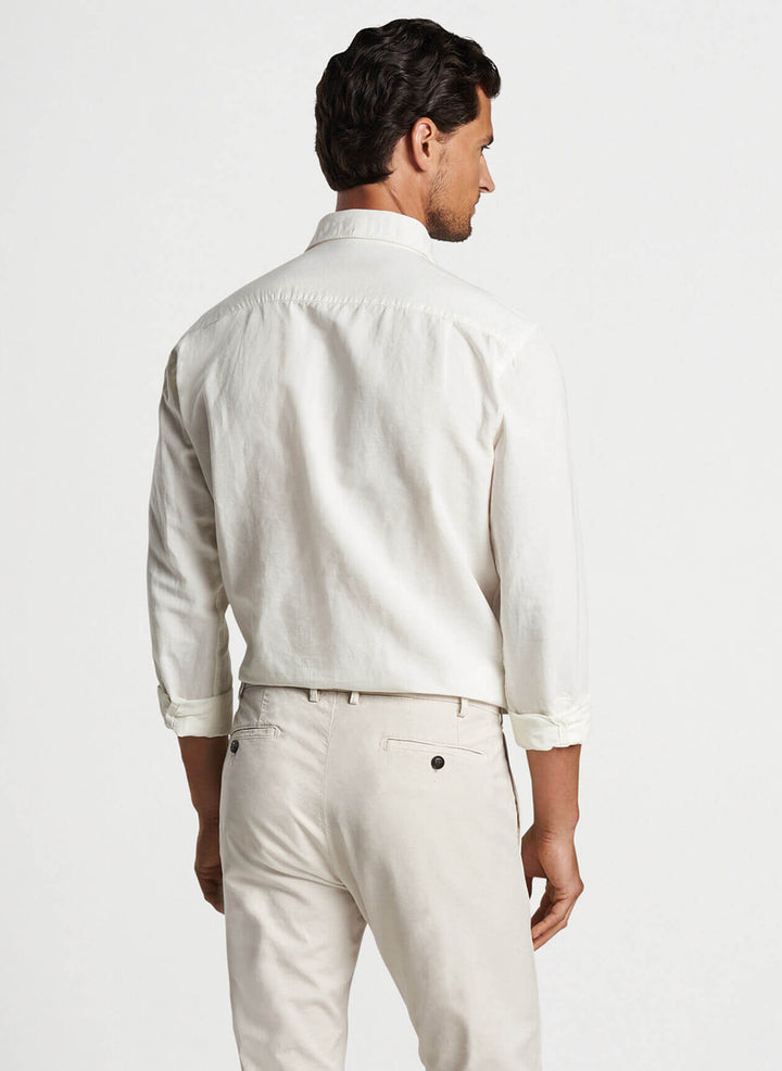 Teo Cotton Linen Blend Sport Shirt