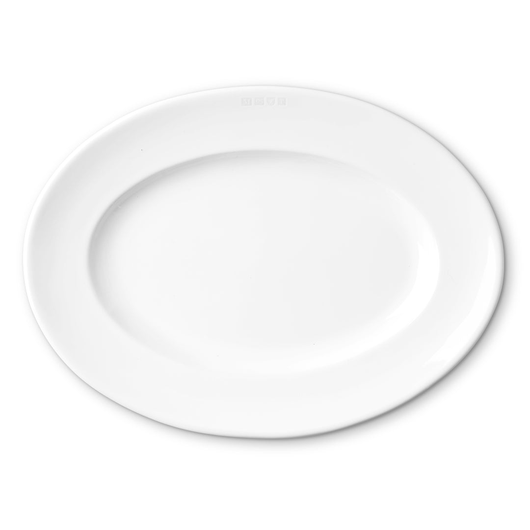 Match 1508 Small Oval Platter White