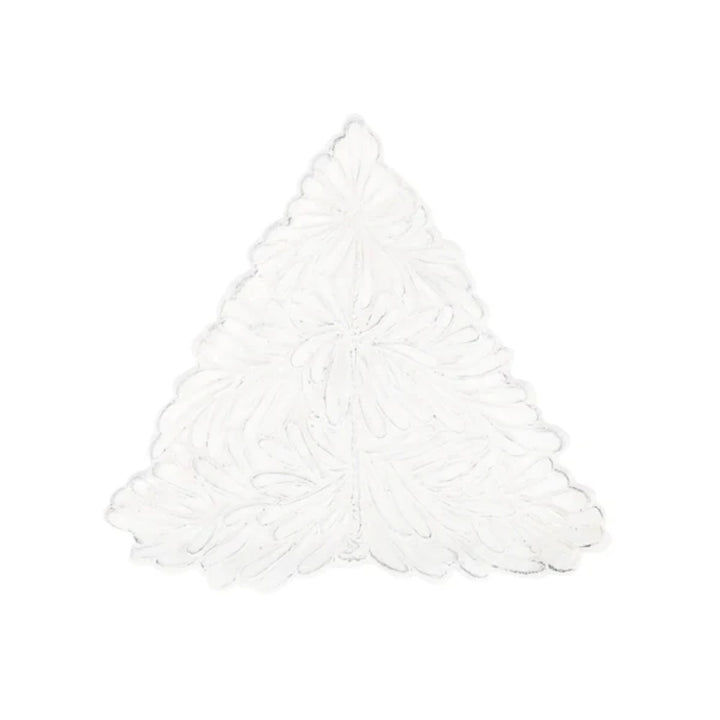 Lastra Holiday White Figural Tree Small Plate